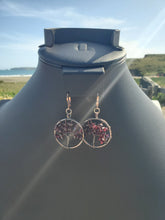 Load image into Gallery viewer, Copper Garnet Tree Earrings
