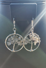 Load image into Gallery viewer, Silver Labradorite Tree Earrings
