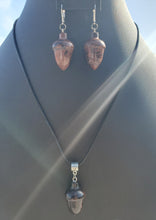 Load image into Gallery viewer, Mahogany Obsidian Acorn Set
