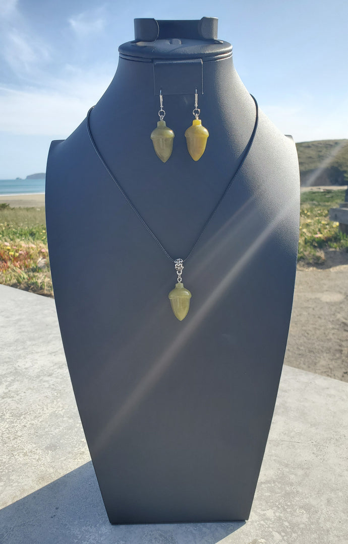 Jade Acorn Set