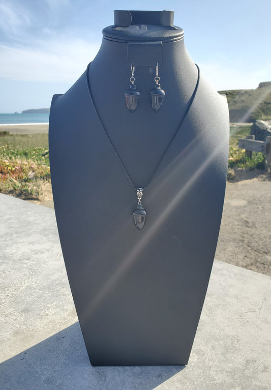 Obsidian Acorn Set