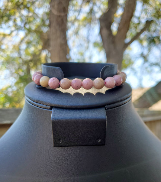 8mm Rhodonite Bracelet