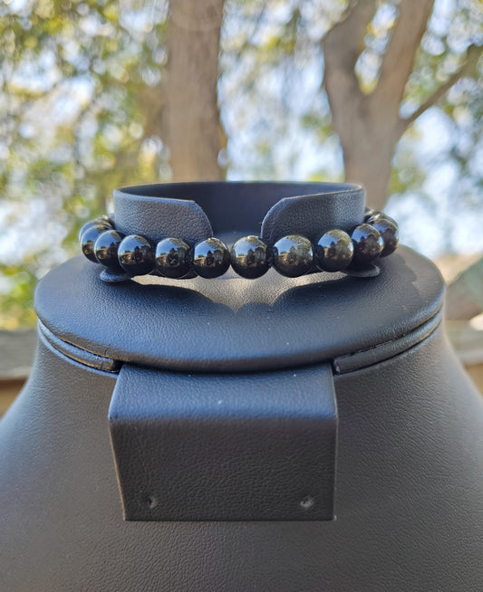 8mm Golden Sheen Obsidian Bracelet