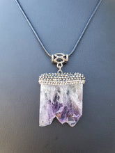 Load image into Gallery viewer, Amethyst Cluster Slice Pendant
