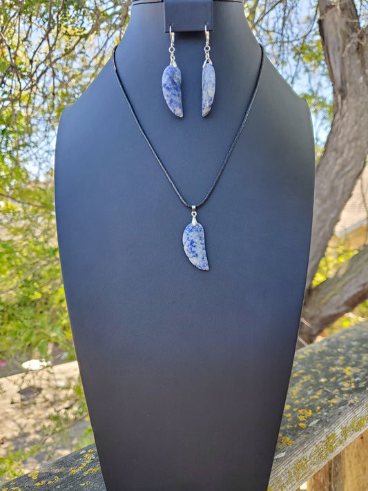 Blue Dot Jasper Wing Set