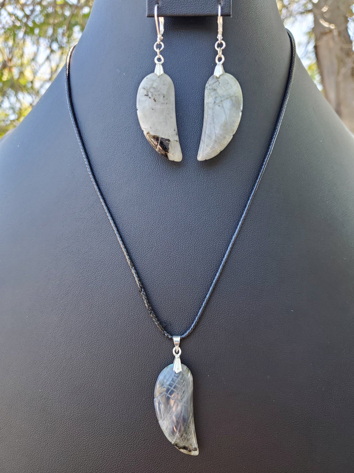 Labradorite Wing Set