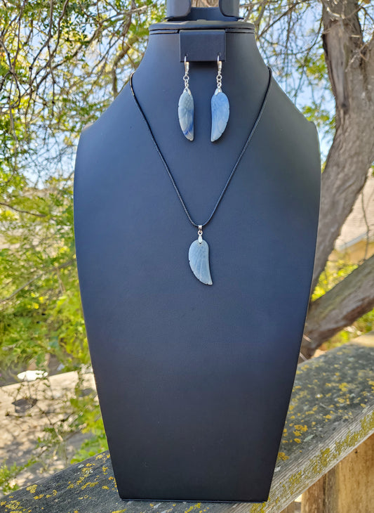 Blue Aventurine Wing Set