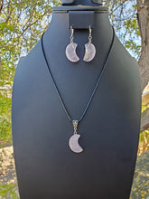 Load image into Gallery viewer, Rose Quartz Moon Set

