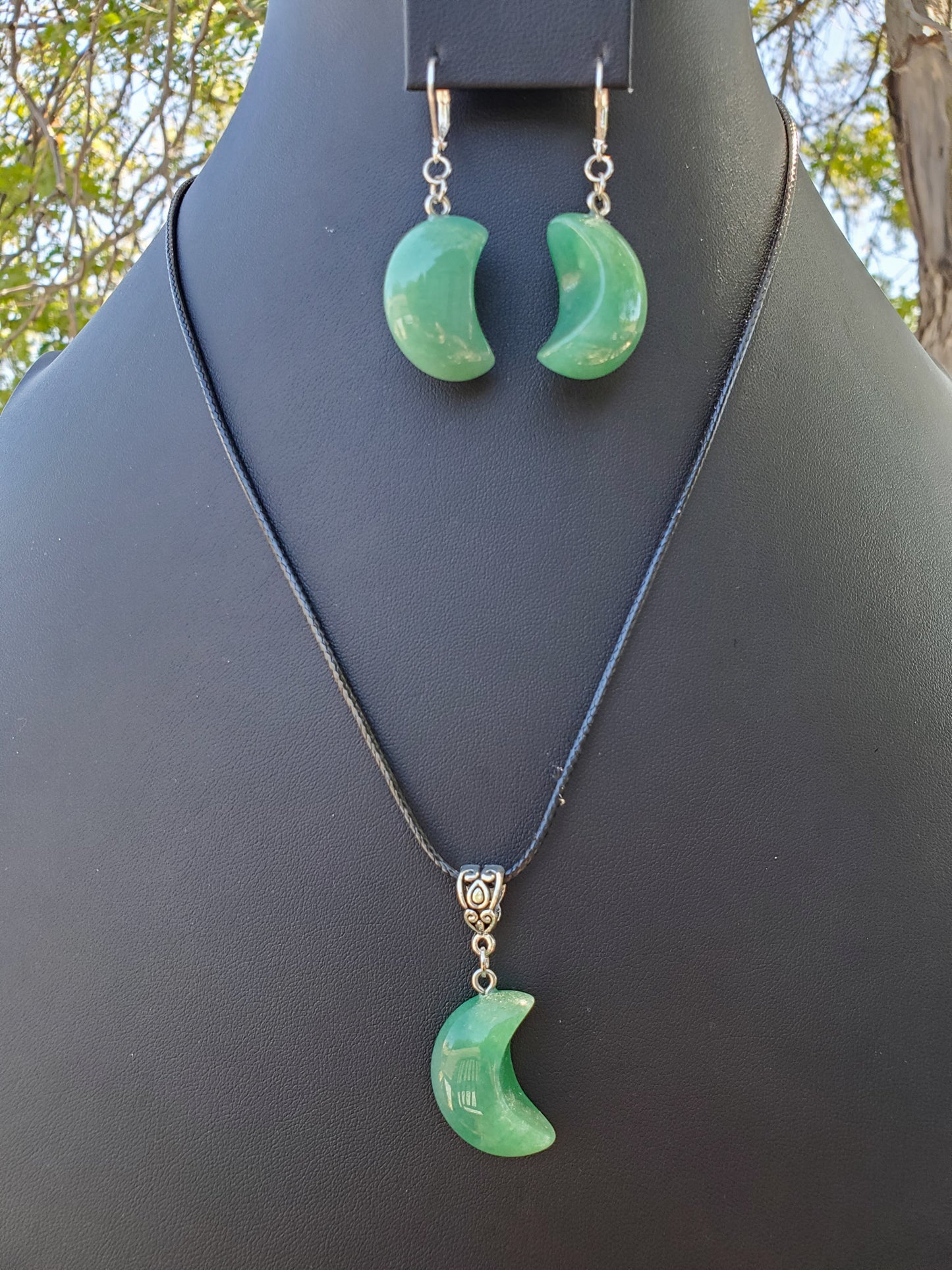 Green Aventurine Moon Set