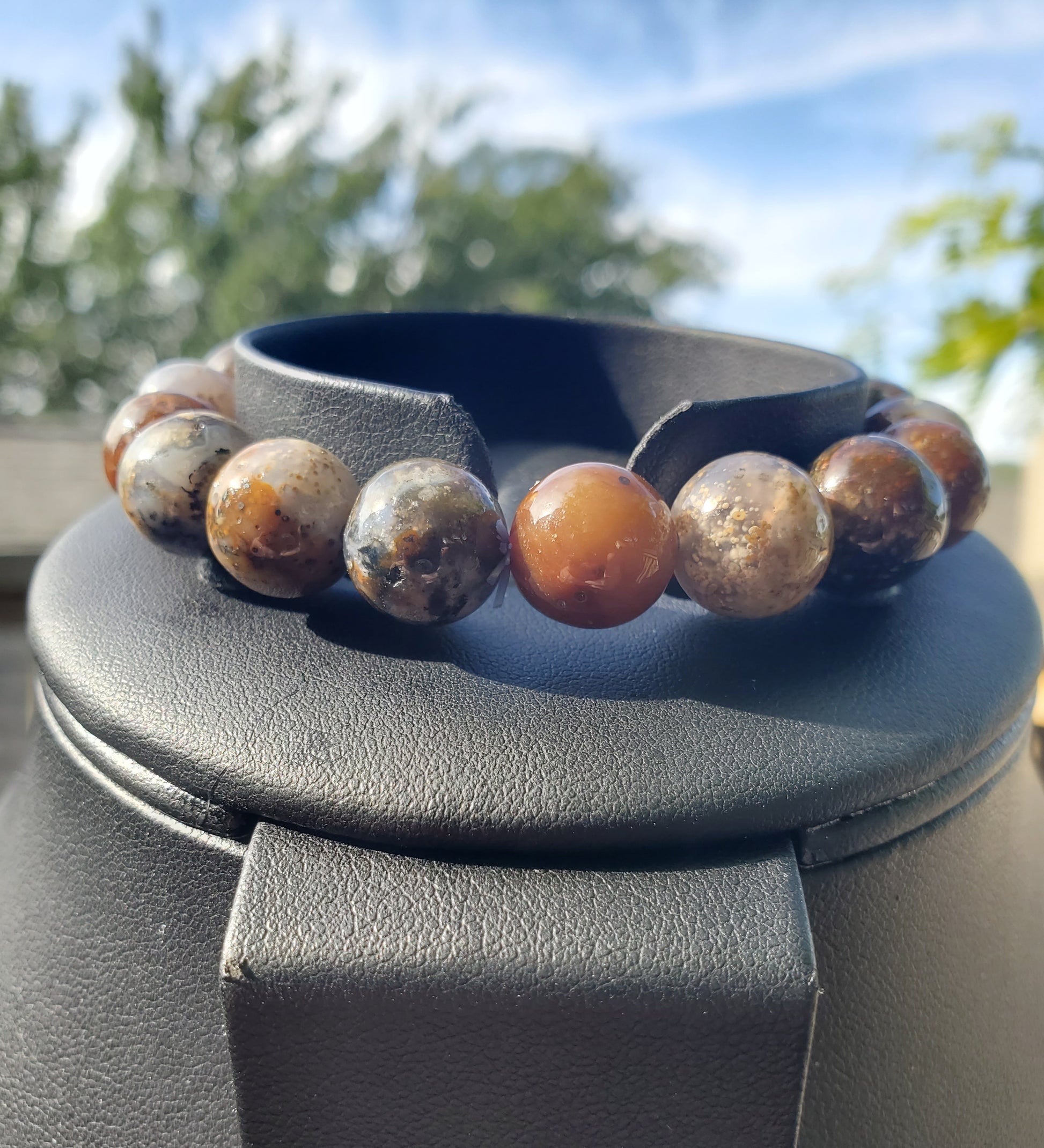 10mm Starry Agate Bracelet – Moonchild Celestial Creations