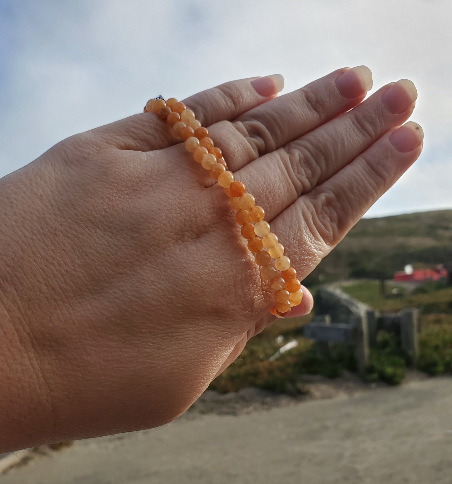 4mm Red Aventurine Double Wrap Bracelet/Necklace